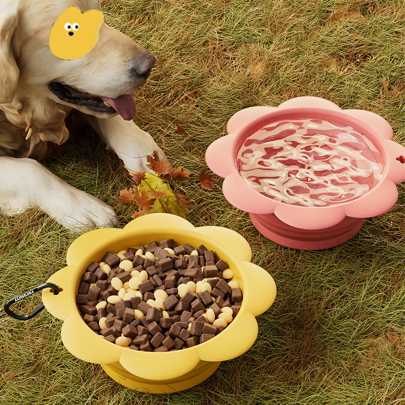 Lightweight collapsible travel bowl for dogs - Space-saving outdoor feeding accessory for Canada & AU.
