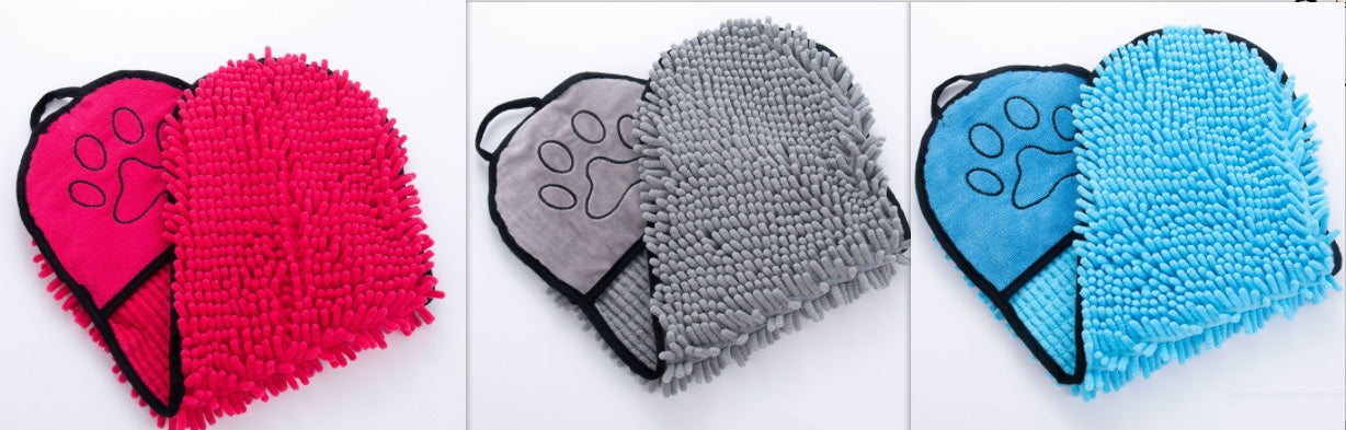 Quick-dry microfiber pet bath robe - Soft absorbent drying towel for dogs and cats in Canada & AU.