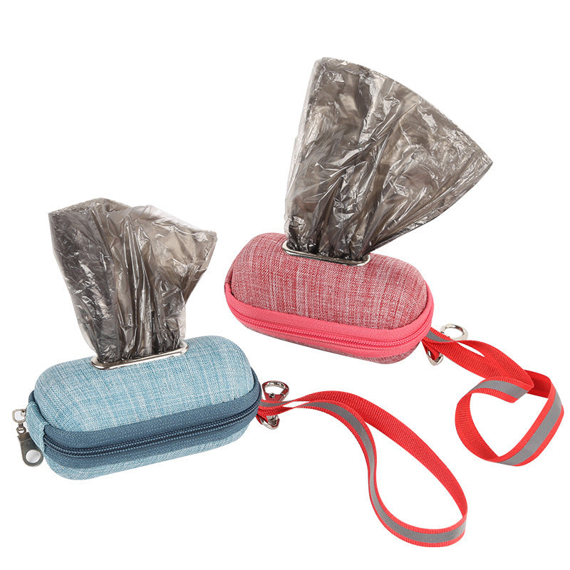 Handy dog poop bag dispenser  - Portable waste bag holder for walks in Australia & NZ.