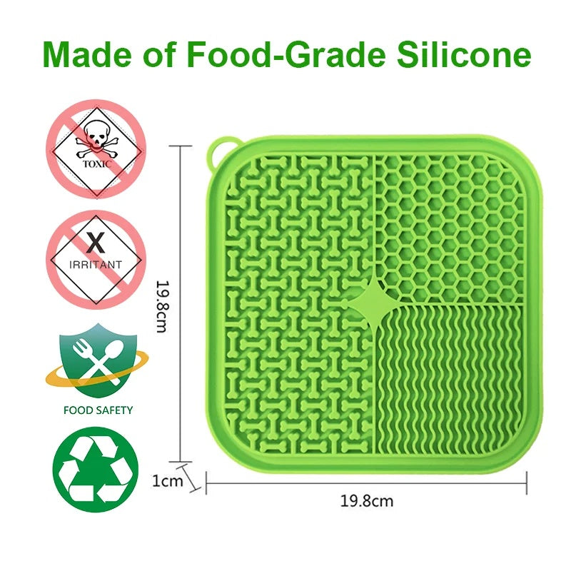 Soothing silicone dog lick pad - Slow feeder and anxiety relief mat for pet owners in Canada & Australia.