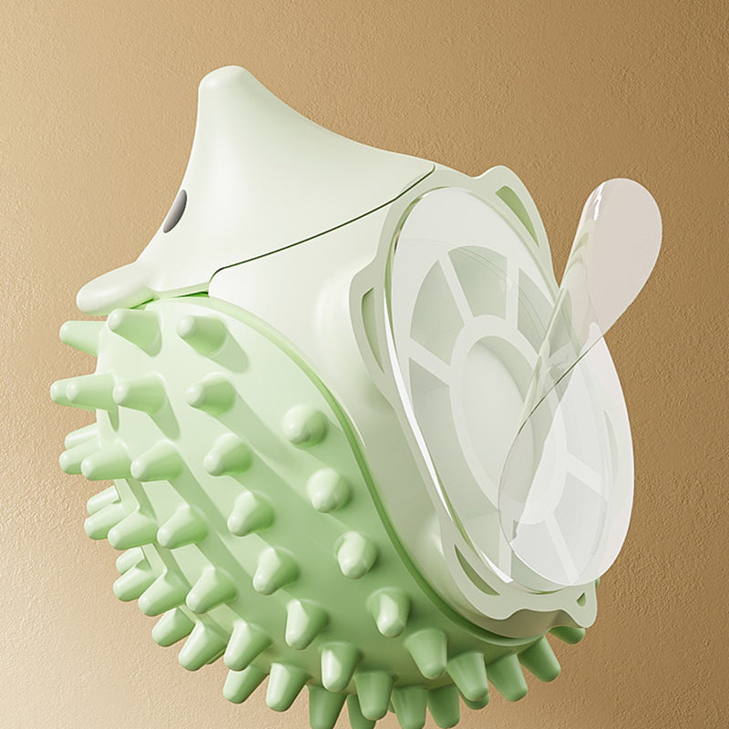 Self-grooming cat corner scratcher - Wall-mounted massage brush for indoor cats in AU & Canada.
