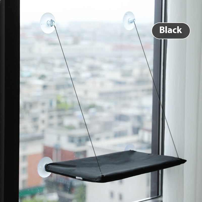 Cat window hammock with strong suction cups - Space-saving sunny seat for cats in Canada & AU.
