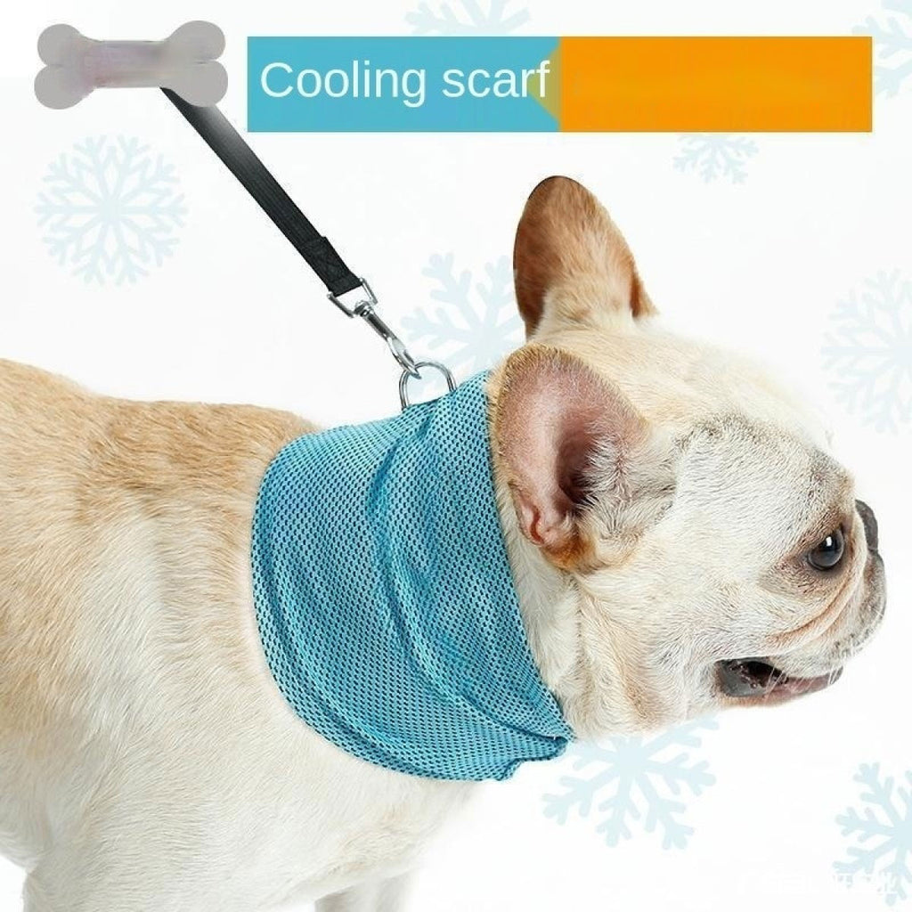 Gentle cooling dog scarf for summer - Refreshing heat-relief bandana for active dogs in AU & Canada.