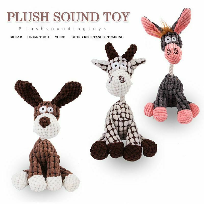 Fun squeaky plush dog toy - Soft durable chew toy for puppies and small dogs in AU, NZ & Canada.