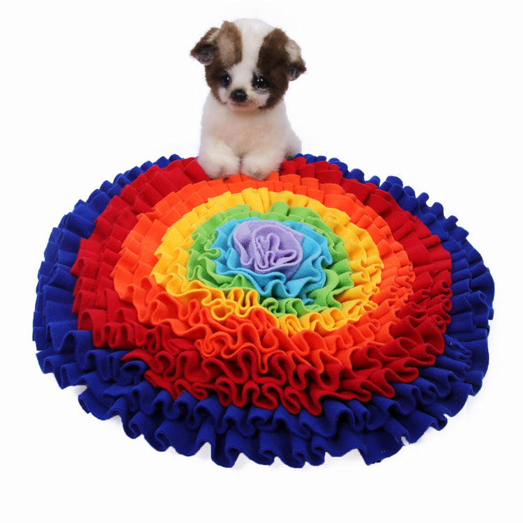 Calming snuffle blanket for dogs - Interactive felt forage mat for mental stimulation in AU & NZ homes.