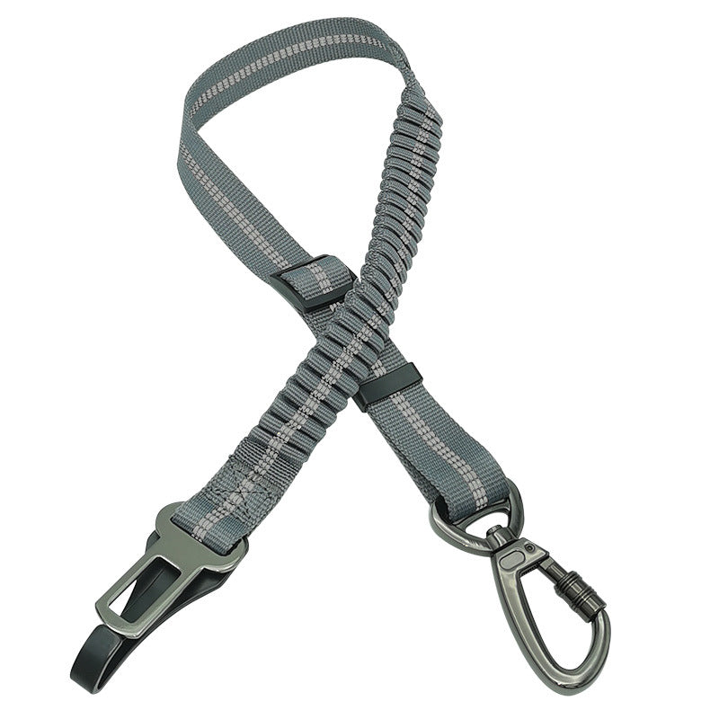 Adjustable retractable dog seat belt - Vehicle safety harness tether for pet travel in NZ, AU & Canada.