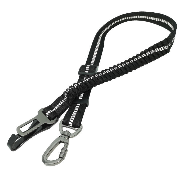 Adjustable retractable dog seat belt - Vehicle safety harness tether for pet travel in NZ, AU & Canada.