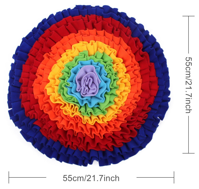 Calming snuffle blanket for dogs - Interactive felt forage mat for mental stimulation in AU & NZ homes.