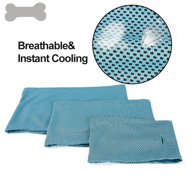 Gentle cooling dog scarf for summer - Refreshing heat-relief bandana for active dogs in AU & Canada.