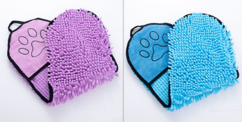 Quick-dry microfiber pet bath robe - Soft absorbent drying towel for dogs and cats in Canada & AU.