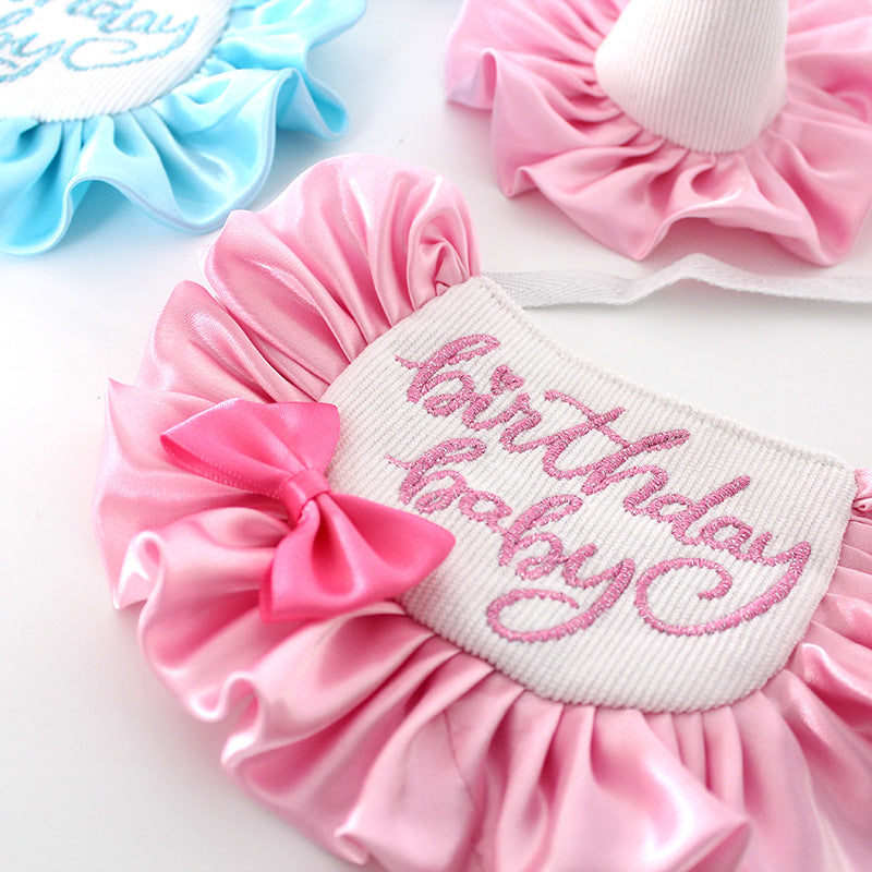 Cute celebration birthday bib for dogs - Festive pet apparel for birthday parties in AU, NZ & Canada.