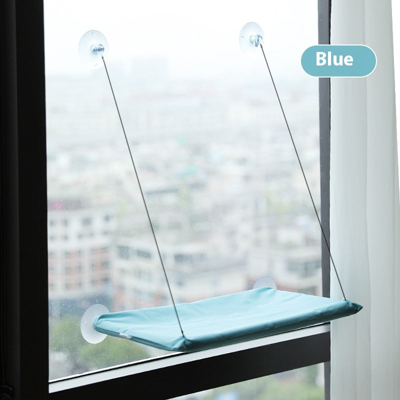 Cat window hammock with strong suction cups - Space-saving sunny seat for cats in Canada & AU.