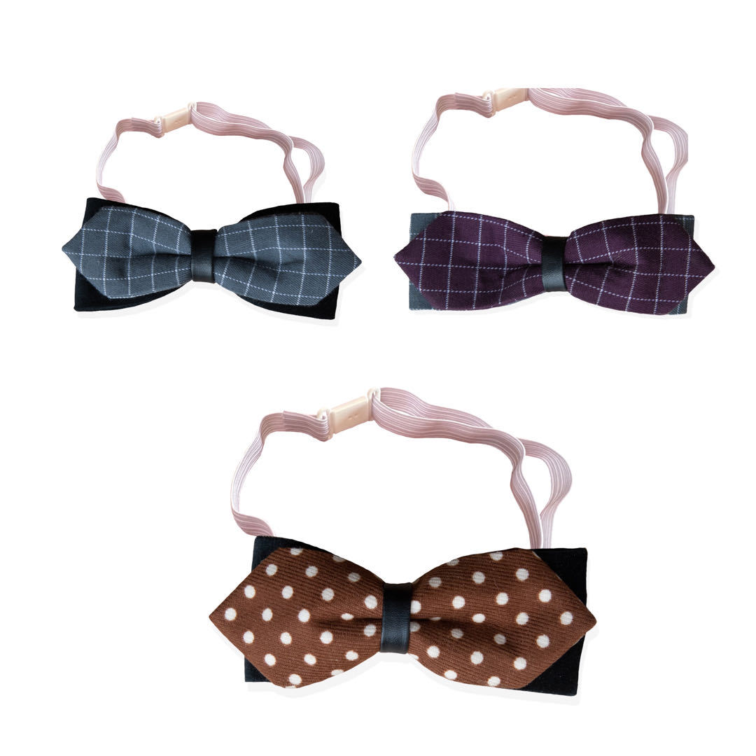 Cute dog bow tie collar - Stylish adjustable pet accessory for special occasions in Canada & AU.