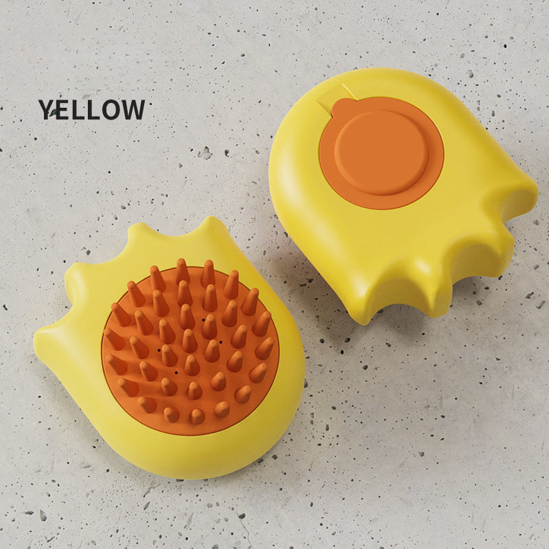 Soft silicone pet bath brush - Shampoo dispenser and massage tool for dogs and cats in Australia.