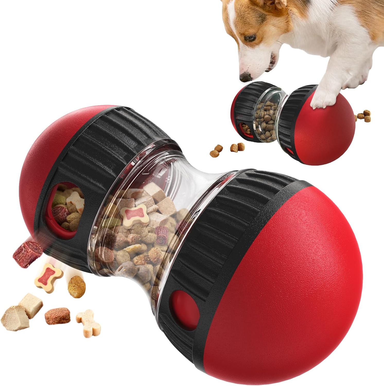Interactive slow feeder dog toy - Fun mental stimulation and anti-gulping tool for Canada & AU.
