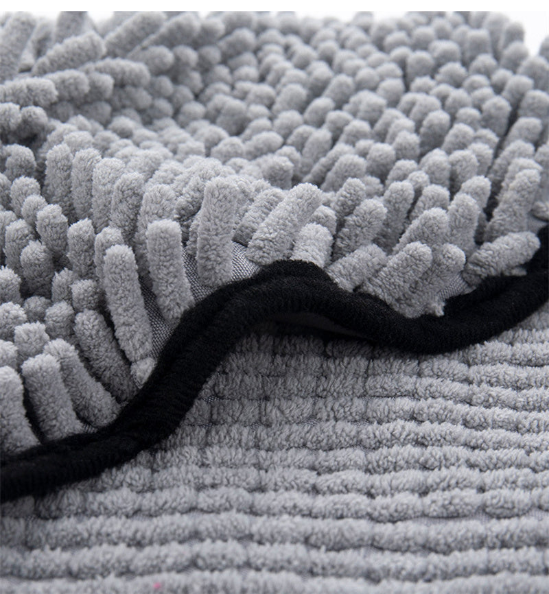 Quick-dry microfiber pet bath robe - Soft absorbent drying towel for dogs and cats in Canada & AU.