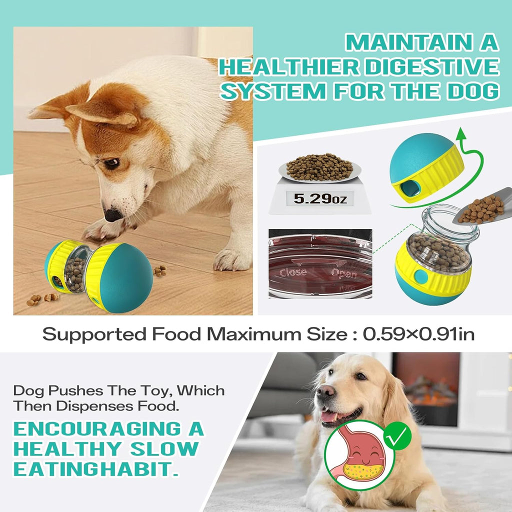 Interactive slow feeder dog toy - Fun mental stimulation and anti-gulping tool for Canada & AU.